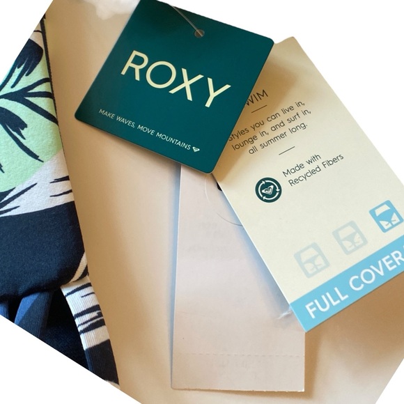 NWT ROXY Beach Classics Hipster Bottoms  in Mood Indigo Print, size XL - Picture 6 of 10